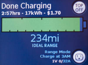 roadster charge info screen